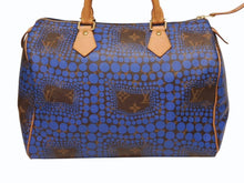 Load image into Gallery viewer, 極美品 LOUIS VUITTON ルイヴィトン スピーディ30 ハンドバッグ M40691 モノグラム パンプキンドット 草間彌生 ブルー 中古 4b005426