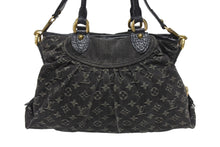 Load image into Gallery viewer, 極美品 LOUIS VUITTON ルイヴィトン ネオカヴィMM ハンドバッグ M95351 モノグラム デニム レザー 2WAY ゴールド金具 中古 4b005428