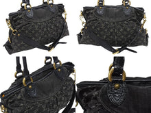 Load image into Gallery viewer, 極美品 LOUIS VUITTON ルイヴィトン ネオカヴィMM ハンドバッグ M95351 モノグラム デニム レザー 2WAY ゴールド金具 中古 4b005428