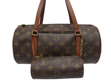 Load image into Gallery viewer, 極美品 LOUIS VUITTON ルイヴィトン パピヨン30 ハンドバッグ M51385 筒型 モノグラムキャンバス ブラウン 中古 4b005431
