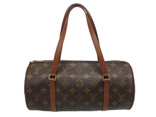 Load image into Gallery viewer, 極美品 LOUIS VUITTON ルイヴィトン パピヨン30 ハンドバッグ M51385 筒型 モノグラムキャンバス ブラウン 中古 4b005431