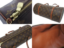 Load image into Gallery viewer, 極美品 LOUIS VUITTON ルイヴィトン パピヨン30 ハンドバッグ M51385 筒型 モノグラムキャンバス ブラウン 中古 4b005431