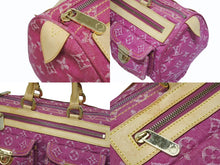 Load image into Gallery viewer, 極美品 LOUIS VUITTON ルイヴィトン ネオスピーディ ハンドバッグ M95214 モノグラムデニム ゴールド金具 ピンク 中古 4b005432
