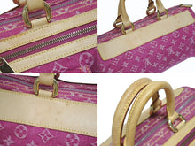Load image into Gallery viewer, 極美品 LOUIS VUITTON ルイヴィトン ネオスピーディ ハンドバッグ M95214 モノグラムデニム ゴールド金具 ピンク 中古 4b005432