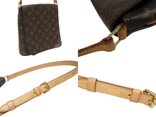 画像をギャラリービューアに読み込む, LOUIS VUITTON ルイヴィトン モノグラム ミュゼットサルサ ショルダーバッグ M51258 ブラウン PVC ヌメ革 ゴールド金具 美品 中古 4b005434