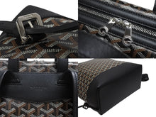 Load image into Gallery viewer, 新品未使用 GOYARD ゴヤール シザルパン バックパック ブラック リュック カーフスキン CISALPMMLTY01CL01P シルバー金具 中古 4b005437