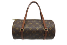 Load image into Gallery viewer, LOUIS VUITTON ルイヴィトン パピヨン26 ハンドバッグ M51386 モノグラム PVC レザー ブラウン ゴールド金具 美品 中古 4b005440