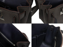 Load image into Gallery viewer, 極美品 HERMES エルメス ショルダーバッグ ジプシエール28 □O シルバー金具 エタン バイカラー トリヨンクレマンス 中古 4b005442