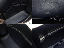 Load image into Gallery viewer, 極美品 HERMES エルメス ショルダーバッグ ジプシエール28 □O シルバー金具 エタン バイカラー トリヨンクレマンス 中古 4b005442