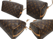 Load image into Gallery viewer, 極美品 LOUIS VUITTON ルイヴィトン スピーディ バンドリエール25 ハンドバッグ M41113 モノグラム ブラウン 中古 4b005444
