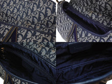 Load image into Gallery viewer, Christian Dior クリスチャンディオール サドルバッグ ワンショルダーバッグ RU 0051 ネイビー トロッター ガリアーノ期 美品 中古 4b005446