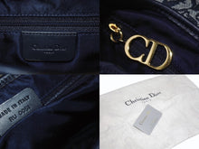 Load image into Gallery viewer, Christian Dior クリスチャンディオール サドルバッグ ワンショルダーバッグ RU 0051 ネイビー トロッター ガリアーノ期 美品 中古 4b005446