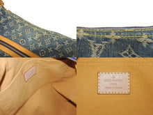 画像をギャラリービューアに読み込む, LOUIS VUITTON ルイヴィトン バギーGM ショルダーバッグ M95048 モノグラムデニム ブルー ゴールド金具 美品 中古 4b005448