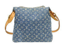 画像をギャラリービューアに読み込む, LOUIS VUITTON ルイヴィトン バギーGM ショルダーバッグ M95048 モノグラムデニム ブルー ゴールド金具 美品 中古 4b005448