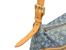 画像をギャラリービューアに読み込む, LOUIS VUITTON ルイヴィトン バギーGM ショルダーバッグ M95048 モノグラムデニム ブルー ゴールド金具 美品 中古 4b005448