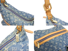 画像をギャラリービューアに読み込む, LOUIS VUITTON ルイヴィトン バギーGM ショルダーバッグ M95048 モノグラムデニム ブルー ゴールド金具 美品 中古 4b005448