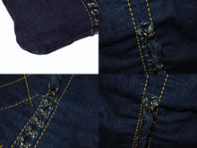 Load image into Gallery viewer, 極美品 CHANEL シャネル ラグジュアリーライン チェーントートバッグ 10番台 ココマーク ステッチ デニム ネイビー シルバー金具 中古 4b005451