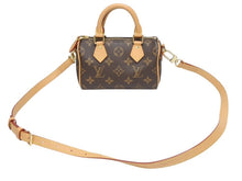 画像をギャラリービューアに読み込む, 新品同様 LOUIS VUITTON ルイヴィトン ナノスピーディ ハンドバッグ 2WAYバッグ M81085 モノグラム 中古 4b005455