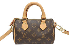画像をギャラリービューアに読み込む, 新品同様 LOUIS VUITTON ルイヴィトン ナノスピーディ ハンドバッグ 2WAYバッグ M81085 モノグラム 中古 4b005455