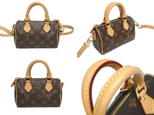 画像をギャラリービューアに読み込む, 新品同様 LOUIS VUITTON ルイヴィトン ナノスピーディ ハンドバッグ 2WAYバッグ M81085 モノグラム 中古 4b005455