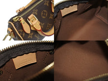 画像をギャラリービューアに読み込む, 新品同様 LOUIS VUITTON ルイヴィトン ナノスピーディ ハンドバッグ 2WAYバッグ M81085 モノグラム 中古 4b005455