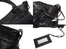 画像をギャラリービューアに読み込む, BALENCIAGA バレンシアガ ザ ファースト 2WAYバッグ ハンドバッグ ショルダーバッグ 103208・213048 ブラック 美品 中古 4b005456