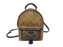 画像をギャラリービューアに読み込む, 極美品 LOUIS VUITTON ルイヴィトン LV パームスプリングス ミニ モノグラム リバース バックパック M42411 ブラウン 中古 4b005457