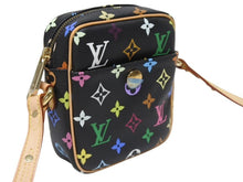 画像をギャラリービューアに読み込む, 新品同様 LOUIS VUITTON ルイヴィトン モノグラムマルチカラー リフト ショルダーバッグ ブラック M40056 村上隆 中古 4b005458