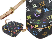 画像をギャラリービューアに読み込む, 新品同様 LOUIS VUITTON ルイヴィトン モノグラムマルチカラー リフト ショルダーバッグ ブラック M40056 村上隆 中古 4b005458