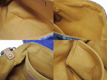 Load image into Gallery viewer, 極美品 LOUIS VUITTON ルイヴィトン ミニプリーティ ハンドバッグ M95050 モノグラムデニム レザー ブルー 中古 4b005460