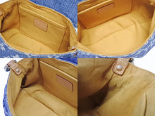 画像をギャラリービューアに読み込む, LOUIS VUITTON ルイヴィトン ミニプリーティ ワンショルダーバッグ M95050 モノグラム デニム レザー ゴールド金具 美品 中古 4b005461