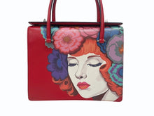 画像をギャラリービューアに読み込む, PRADA プラダ プリント sac a main en cuir ショルダーバッグ ハンドバッグ サフィアーノレザー レッド シルバー金具 美品 中古 4b005466