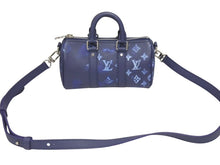 画像をギャラリービューアに読み込む, 極美品 LOUIS VUITTON ルイヴィトン ウォーターカラー モノグラム ブルー キーポルXS M57844 中古 4b005467