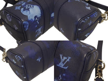 画像をギャラリービューアに読み込む, 極美品 LOUIS VUITTON ルイヴィトン ウォーターカラー モノグラム ブルー キーポルXS M57844 中古 4b005467