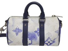 画像をギャラリービューアに読み込む, 極美品 LOUIS VUITTON ルイヴィトン キーポルXS 2WAY ショルダーバッグ モノグラムウォーターカラー ネイビー ホワイト M45761 中古 4b005469