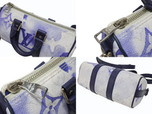画像をギャラリービューアに読み込む, 極美品 LOUIS VUITTON ルイヴィトン キーポルXS 2WAY ショルダーバッグ モノグラムウォーターカラー ネイビー ホワイト M45761 中古 4b005469