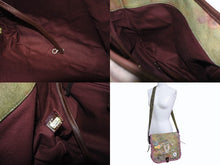 Load image into Gallery viewer, 極美品 CHANEL シャネル エンブロイダリー グラフィティ ショルダーバッグ A92789 ココマーク 21番台 カーキ 中古 4b005470