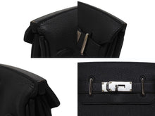 Load image into Gallery viewer, 極美品 エルメス HERMES アッカドPM W刻印 ワンショルダーバッグ ブラック トゴ 新型 シルバー金具 中古 4b005472