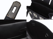 Load image into Gallery viewer, 極美品 エルメス HERMES アッカドPM W刻印 ワンショルダーバッグ ブラック トゴ 新型 シルバー金具 中古 4b005472