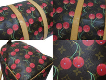 画像をギャラリービューアに読み込む, 極美品 LOUIS VUITTON ルイヴィトン キーポル45 ボストンバッグ M95011 モノグラム チェリー PVC レザー ブラウン 村上隆 美品 中古 4b005477