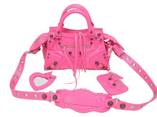 画像をギャラリービューアに読み込む, 極美品 BALENCIAGA バレンシアガ ネオカゴールxs ショルダーバッグ ハンドバッグ 2way 700940レザー ピンク 中古 4b005478