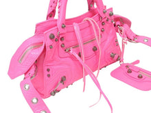 画像をギャラリービューアに読み込む, 極美品 BALENCIAGA バレンシアガ ネオカゴールxs ショルダーバッグ ハンドバッグ 2way 700940レザー ピンク 中古 4b005478