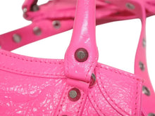 画像をギャラリービューアに読み込む, 極美品 BALENCIAGA バレンシアガ ネオカゴールxs ショルダーバッグ ハンドバッグ 2way 700940レザー ピンク 中古 4b005478