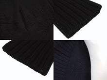 Load image into Gallery viewer, CHROME HEARTS クロムハーツ ロングカーディガン サイズL CHプラス クロスレザーパッチ カシミヤ ウール シルバー925 美品 中古 4b005487