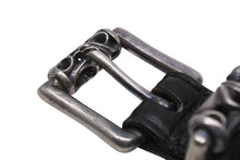 Load image into Gallery viewer, CHROME HEARTS クロムハーツ BLT ROLLER 3PC 1.0 ローラーベルト サイズ36 ブラック レザー シルバー925 美品 中古 4b005489