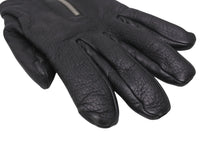 Load image into Gallery viewer, CHROME HEARTS クロムハーツ DGR ZIP GROVE ダガージップ レザーグローブ 手袋 サイズ9 シルバー925 ブラック 美品 中古 4b005490