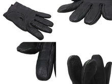 Load image into Gallery viewer, CHROME HEARTS クロムハーツ DGR ZIP GROVE ダガージップ レザーグローブ 手袋 サイズ9 シルバー925 ブラック 美品 中古 4b005490