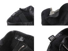 Load image into Gallery viewer, CHROME HEARTS クロムハーツ DGR ZIP GROVE ダガージップ レザーグローブ 手袋 サイズ9 シルバー925 ブラック 美品 中古 4b005490