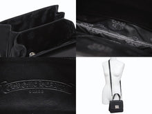 Load image into Gallery viewer, CHROME HEARTS クロムハーツ GROW UP 2WAY BAG スモール ハンドバッグ CHクロスクロージャ― スト付き ブラック シルバー925 美品 中古 4b005495