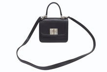 Load image into Gallery viewer, CHROME HEARTS クロムハーツ GROW UP 2WAY BAG スモール ハンドバッグ CHクロスクロージャ― スト付き ブラック シルバー925 美品 中古 4b005495